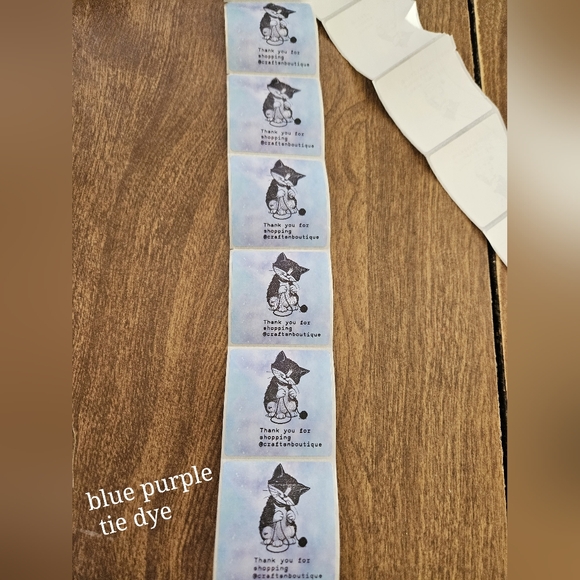 50 Custom Thank You stickers - Picture 3 of 4